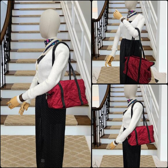 Prada Quilted Tessuto Nylon & Leather Tote Bag - Picture 16 of 16